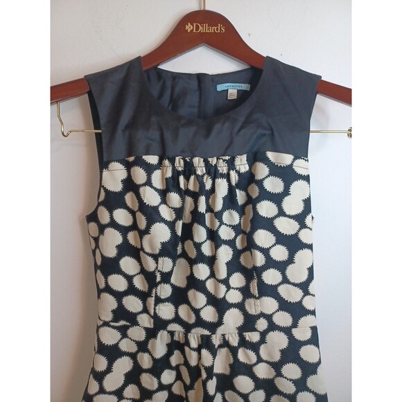 Anthropologie Leifnotes Black and White A-Line Corduroy Mini Dress Sz 0 - Picture 4 of 8